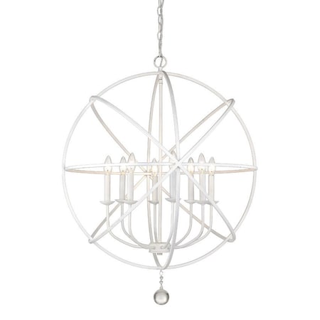 Z-Lite Tull 8 Light Chandelier, Matte White 458-30MW